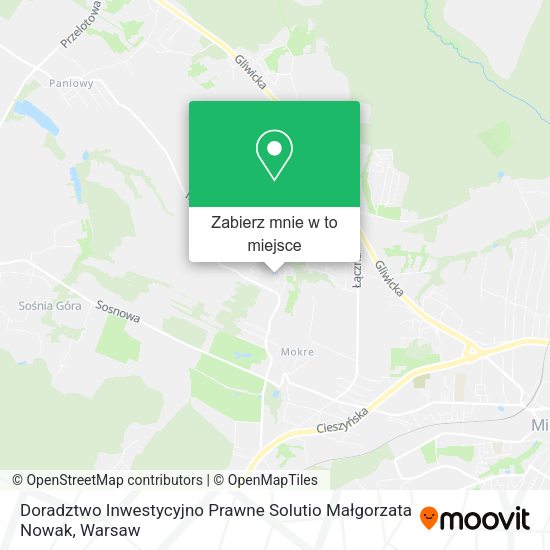 Mapa Doradztwo Inwestycyjno Prawne Solutio Małgorzata Nowak