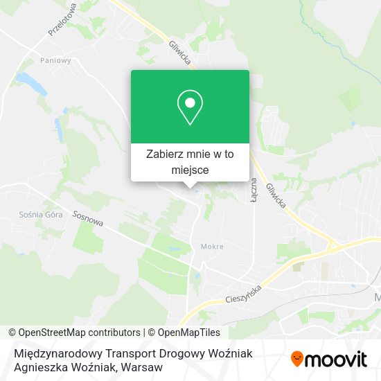 Mapa Międzynarodowy Transport Drogowy Woźniak Agnieszka Woźniak