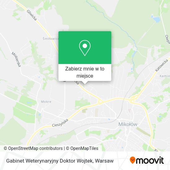 Mapa Gabinet Weterynaryjny Doktor Wojtek