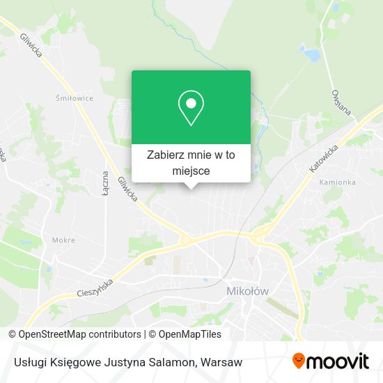 Mapa Usługi Księgowe Justyna Salamon