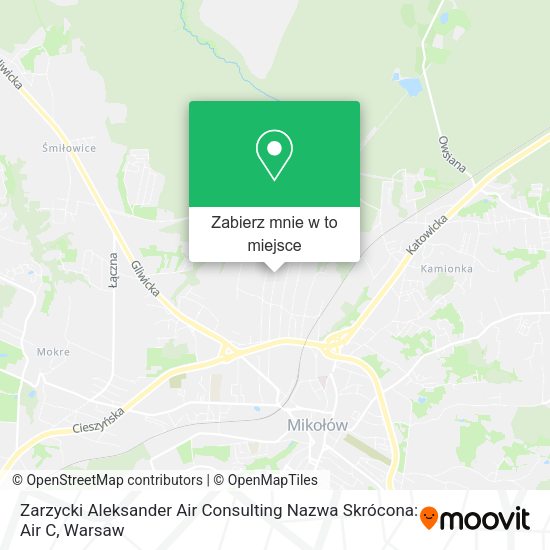 Mapa Zarzycki Aleksander Air Consulting Nazwa Skrócona: Air C