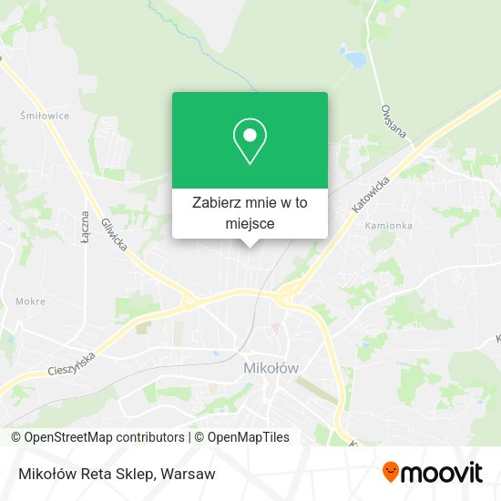 Mapa Mikołów Reta Sklep