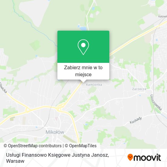 Mapa Usługi Finansowo Księgowe Justyna Janosz