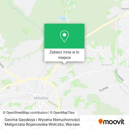 Mapa Geoma Geodezja i Wycena Nieruchomości Małgorzata Bojanowska-Wołczko