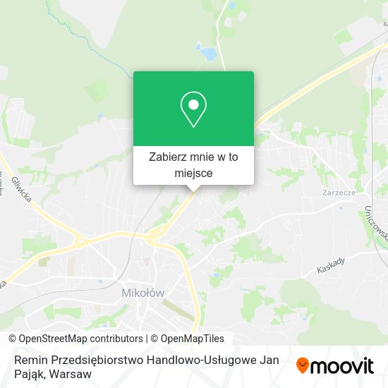 Mapa Remin Przedsiębiorstwo Handlowo-Usługowe Jan Pająk