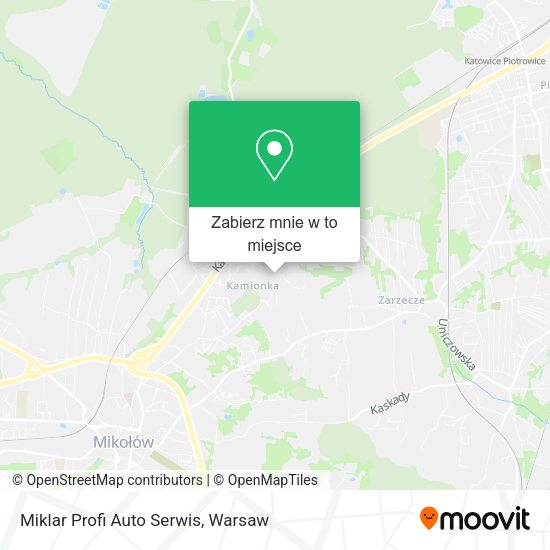 Mapa Miklar Profi Auto Serwis