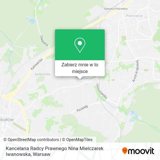 Mapa Kancelaria Radcy Prawnego Nina Mielczarek Iwanowska