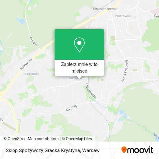 Mapa Sklep Spożywczy Gracka Krystyna