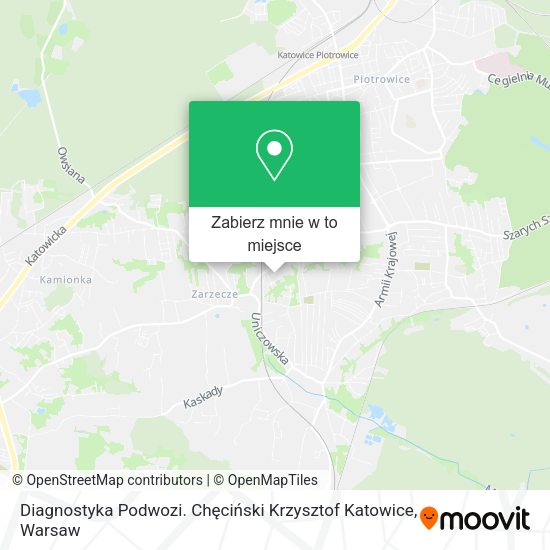 Mapa Diagnostyka Podwozi. Chęciński Krzysztof Katowice