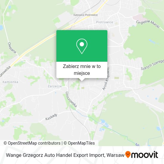 Mapa Wange Grzegorz Auto Handel Export Import