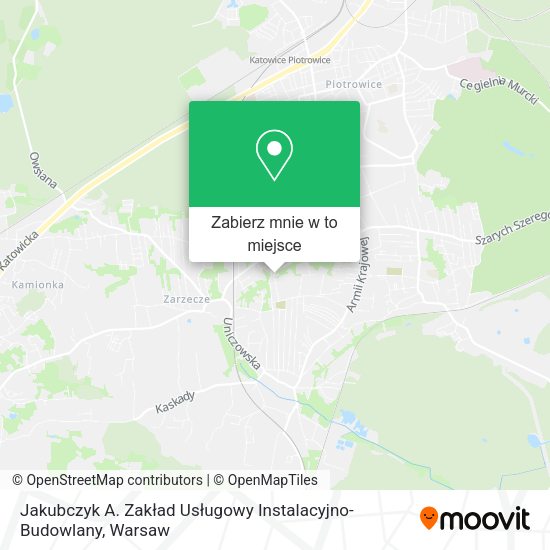 Mapa Jakubczyk A. Zakład Usługowy Instalacyjno-Budowlany