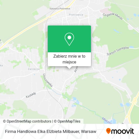 Mapa Firma Handlowa Elka Elżbieta Milbauer