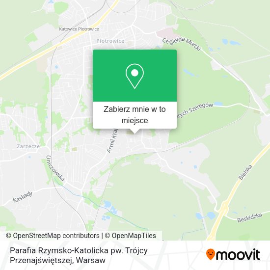 Mapa Parafia Rzymsko-Katolicka pw. Trójcy Przenajświętszej