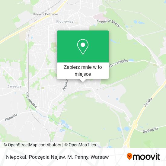 Mapa Niepokal. Poczęcia Najśw. M. Panny