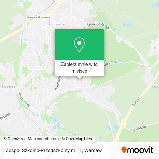 Mapa Zespół Szkolno-Przedszkolny nr 11