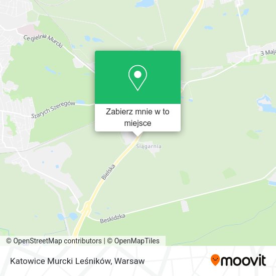 Mapa Katowice Murcki Leśników