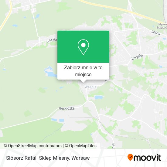 Mapa Slósorz Rafal. Sklep Miesny