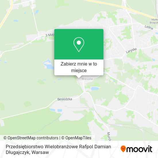 Mapa Przedsiębiorstwo Wielobranżowe Rafpol Damian Długajczyk