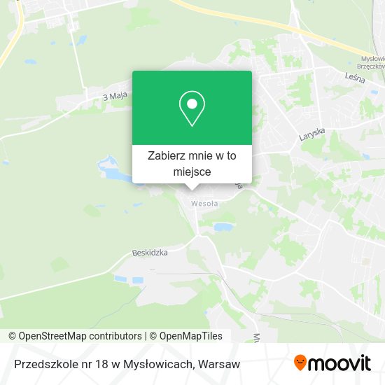 Mapa Przedszkole nr 18 w Mysłowicach