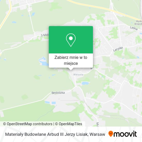 Mapa Materiały Budowlane Arbud III Jerzy Lisiak