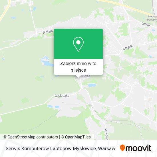 Mapa Serwis Komputerów Laptopów Mysłowice