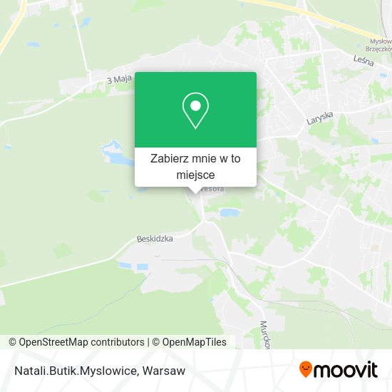 Mapa Natali.Butik.Myslowice