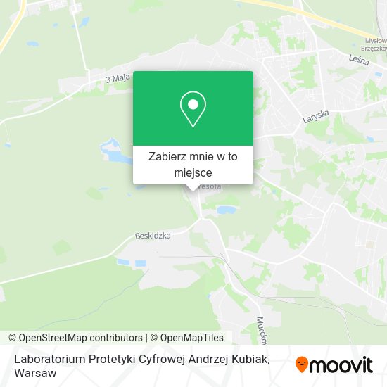 Mapa Laboratorium Protetyki Cyfrowej Andrzej Kubiak