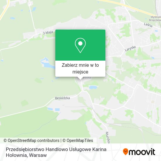 Mapa Przedsiębiorstwo Handlowo Usługowe Karina Hołownia