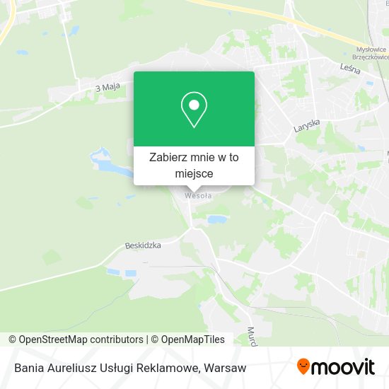 Mapa Bania Aureliusz Usługi Reklamowe