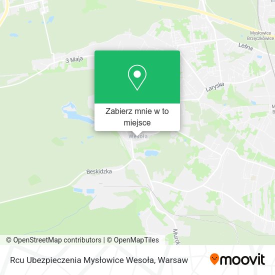 Mapa Rcu Ubezpieczenia Mysłowice Wesoła