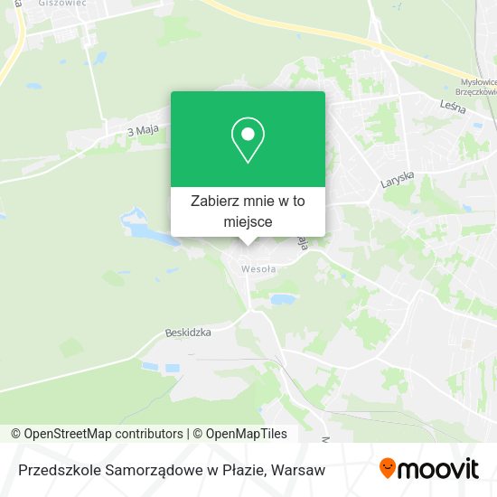 Mapa Przedszkole Samorządowe w Płazie