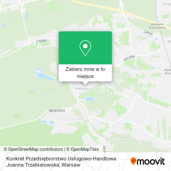 Mapa Konkret Przedsiębiorstwo Usługowo-Handlowe Joanna Trzebiatowska