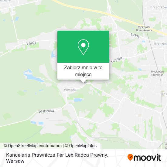 Mapa Kancelaria Prawnicza Fer Lex Radca Prawny