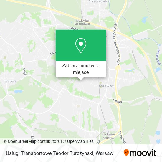 Mapa Uslugi Transportowe Teodor Turczynski