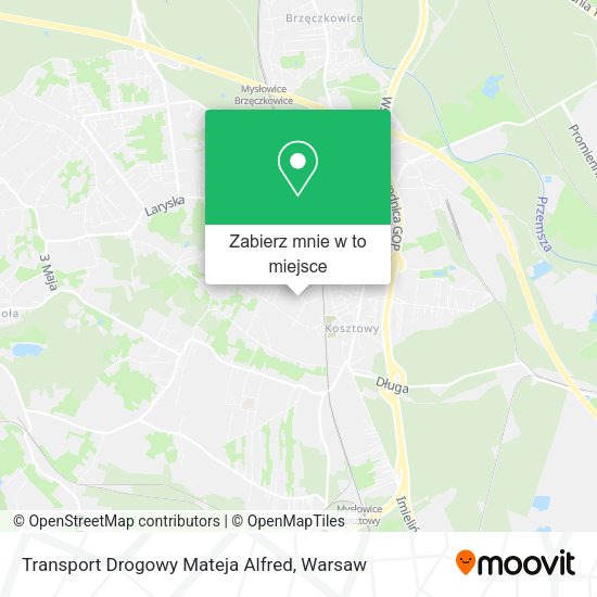 Mapa Transport Drogowy Mateja Alfred