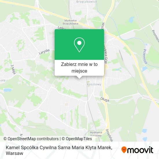 Mapa Kamel Spcółka Cywilna Sarna Maria Klyta Marek