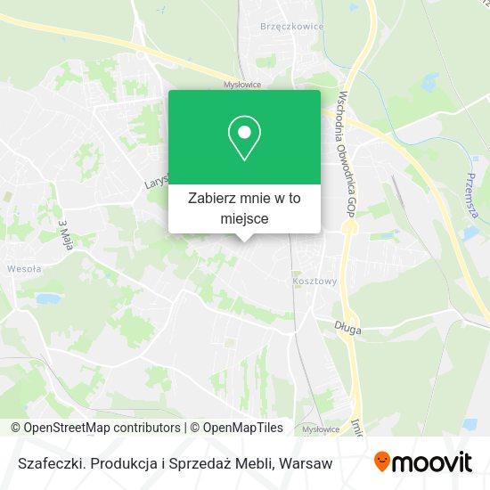 Mapa Szafeczki. Produkcja i Sprzedaż Mebli