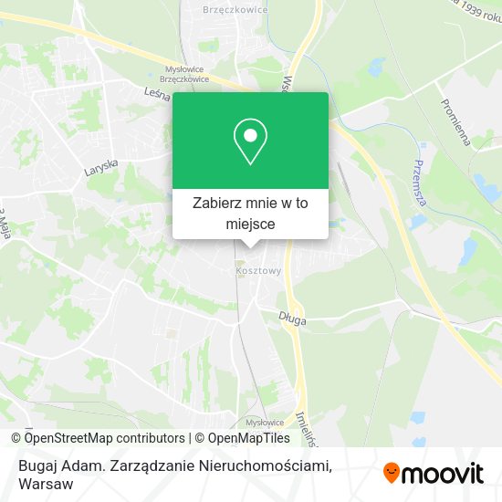 Mapa Bugaj Adam. Zarządzanie Nieruchomościami