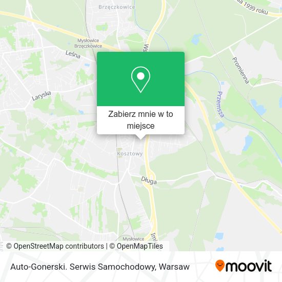 Mapa Auto-Gonerski. Serwis Samochodowy