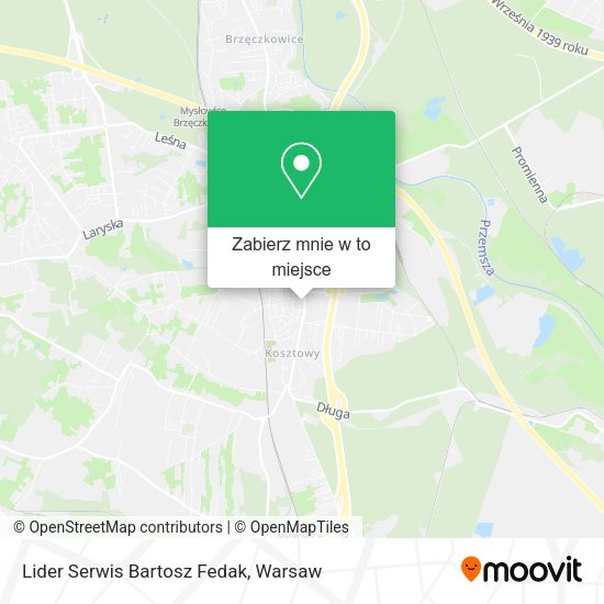 Mapa Lider Serwis Bartosz Fedak