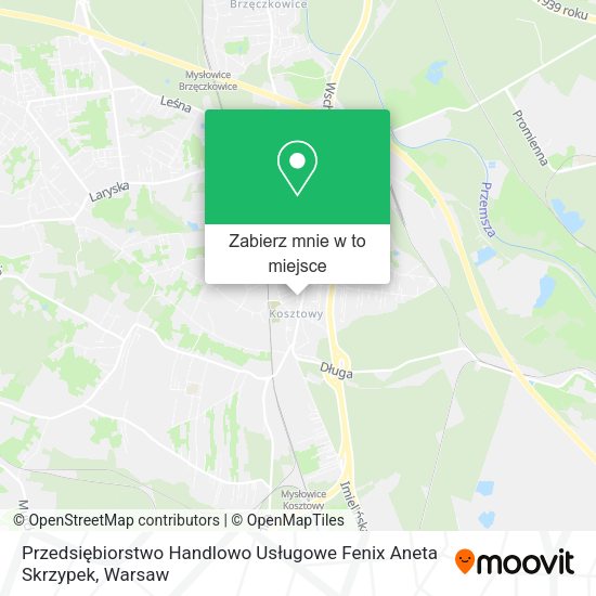 Mapa Przedsiębiorstwo Handlowo Usługowe Fenix Aneta Skrzypek