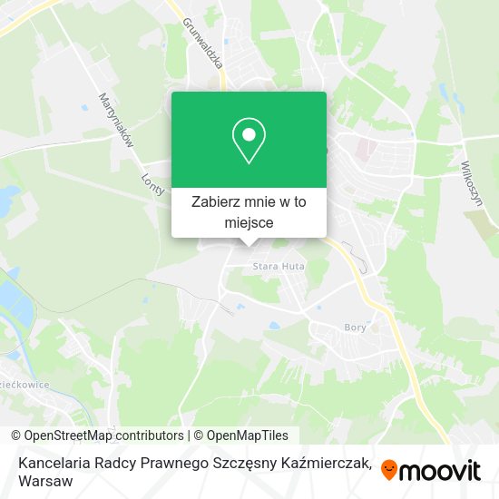 Mapa Kancelaria Radcy Prawnego Szczęsny Kaźmierczak