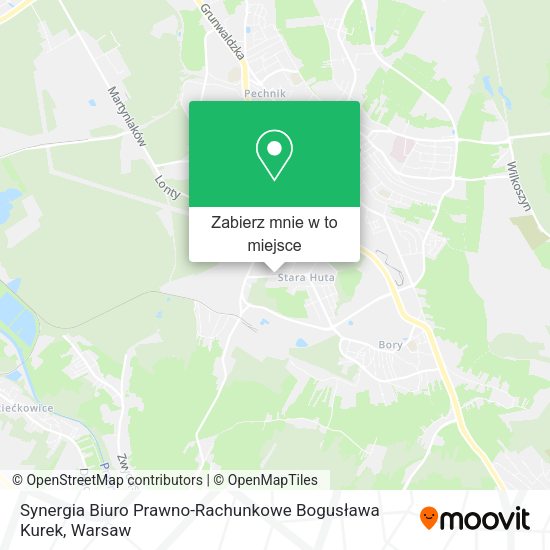 Mapa Synergia Biuro Prawno-Rachunkowe Bogusława Kurek