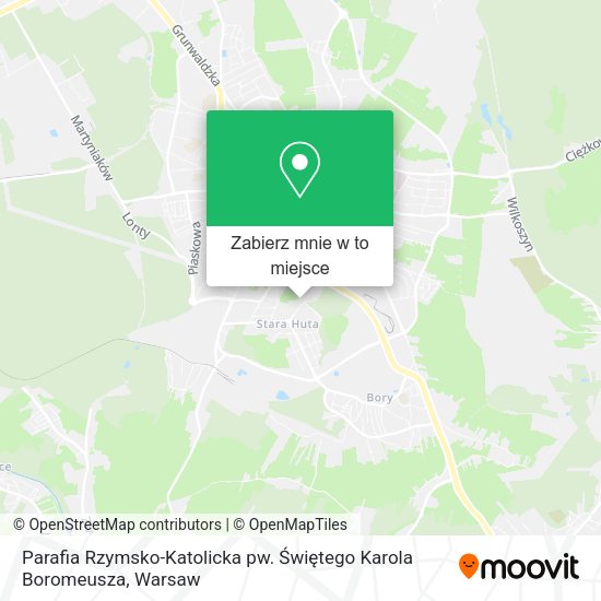 Mapa Parafia Rzymsko-Katolicka pw. Świętego Karola Boromeusza