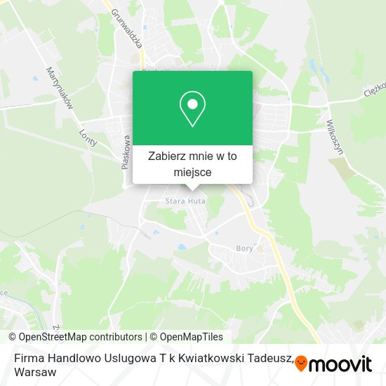 Mapa Firma Handlowo Uslugowa T k Kwiatkowski Tadeusz