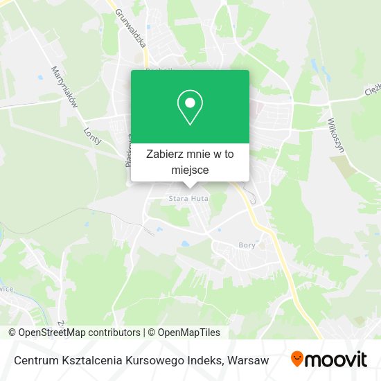 Mapa Centrum Ksztalcenia Kursowego Indeks