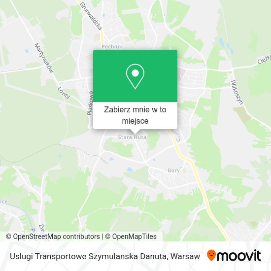 Mapa Uslugi Transportowe Szymulanska Danuta