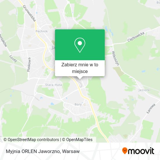 Mapa Myjnia ORLEN Jaworzno