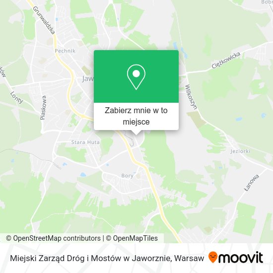 Mapa Miejski Zarząd Dróg i Mostów w Jaworznie