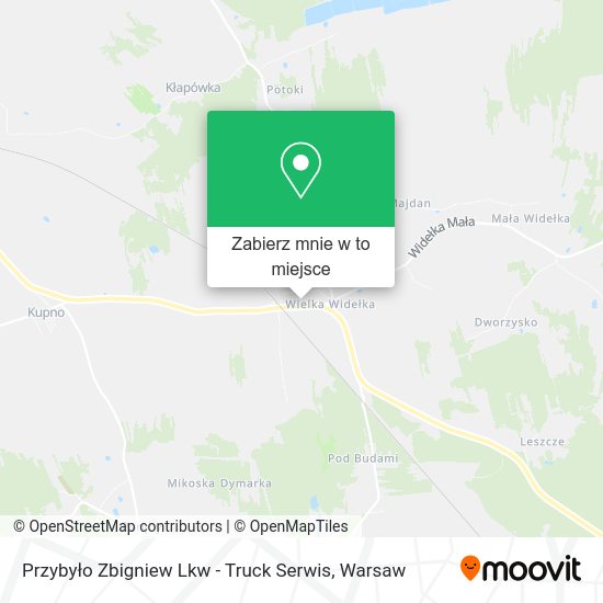 Mapa Przybyło Zbigniew Lkw - Truck Serwis